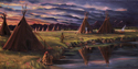 Encampment at Dusk