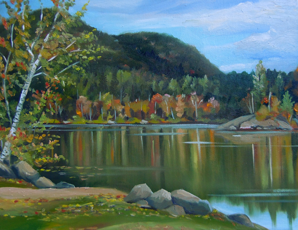 Mirror Lake, Oil on Canvas, 14 x 11