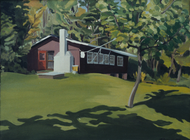 Cottage in Vermont, Oil on Canvas, 32 x 24