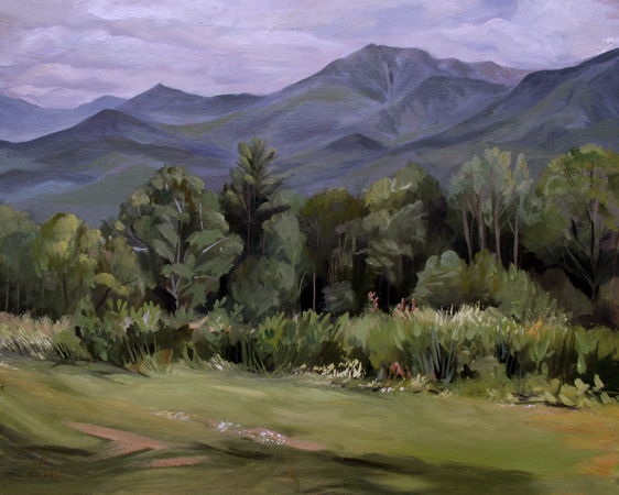 Mount Lafayette from Sugar Hill, Oil on Canvas, 20 x 16