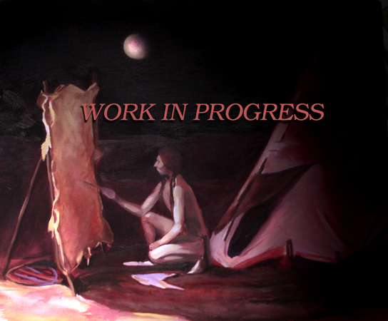 Nocturnal Creation (work in progress), Oil on Canvas, 24 x 20