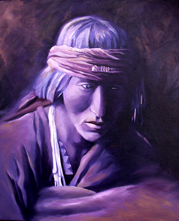 Medicine Man, Oil on Canvas, 16 x 20 (sold)