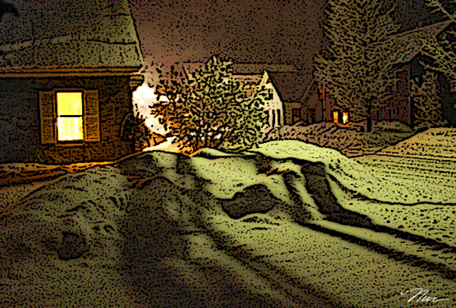 Shadows of Winter’s Night, Reading, Vermont