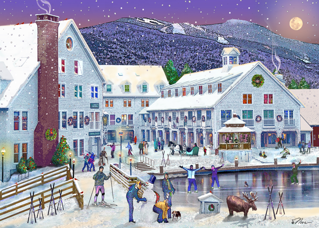 Wintertime at Waterville Valley, New Hampshire